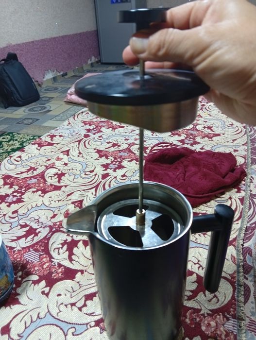 1 litrli metall French Press choynak