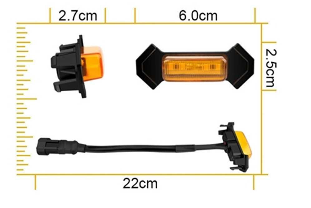 Лед светлини за предни решетки и степенки 12-24V