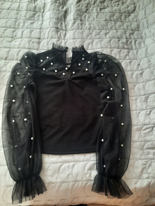 Официална блуза с перлички