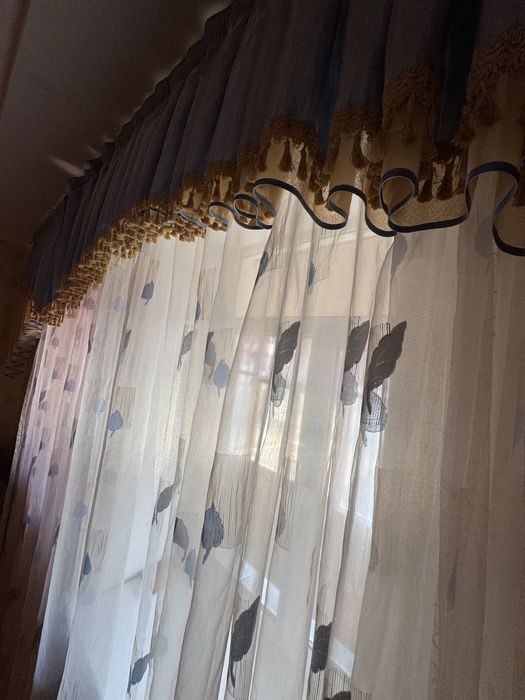 Продам коасивую тюль с ламбрекеном