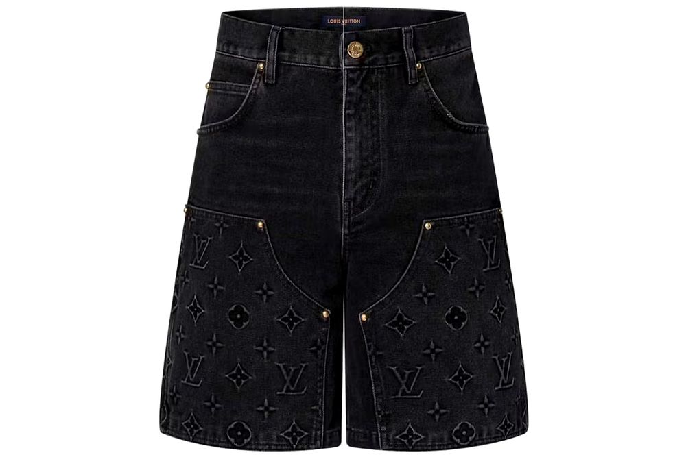 Louis Vuitton Blugi scurti Shorts Carpenter Monogram Workwear Denim