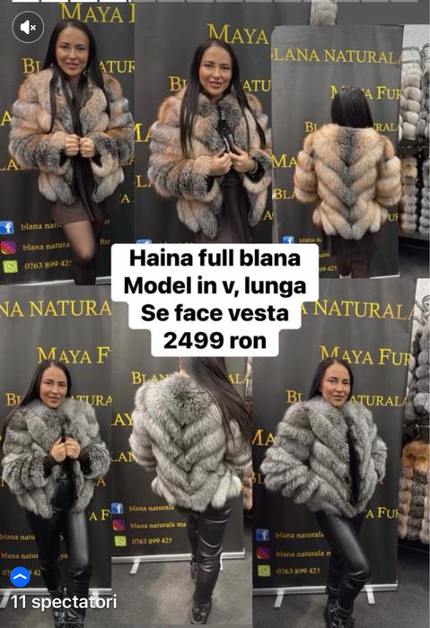 Haine din blana naturala calitate superioara