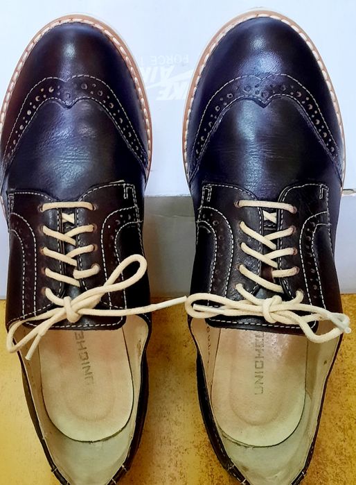 Туфли ботинки, Unichel, кожаные, размер 36-37