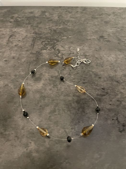 Colier cu margele de sticla plutitoare