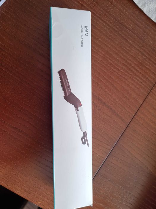 Perie electrică multifuncțională de îndreptat părul și barba