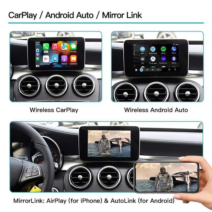 Безжичен CarPlay / Android Auto за Mercedes-Benz NTG4.5 / NTG4.7