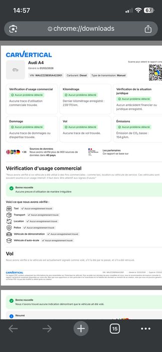 Audi A4 B7 1.9 TDI 2005 246000 km reali