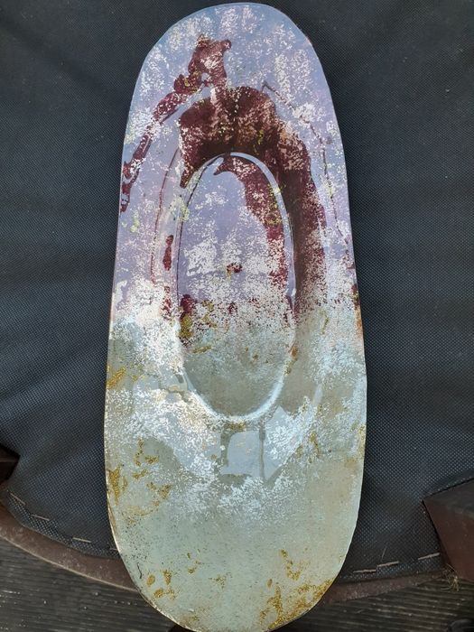 Плато/Стъклена фруктиера /за декорация/ декорация за  свещи