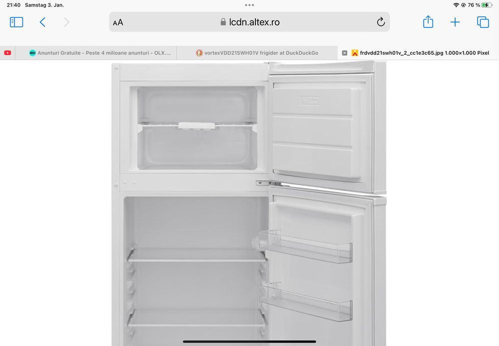 frigider nou sigilat