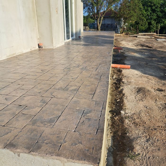 Щампован бетон!!