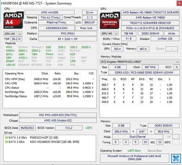 Kit Placa de baza FM2,Procesor A4 5300 3.6 Ghz,+8G Ram DDR3