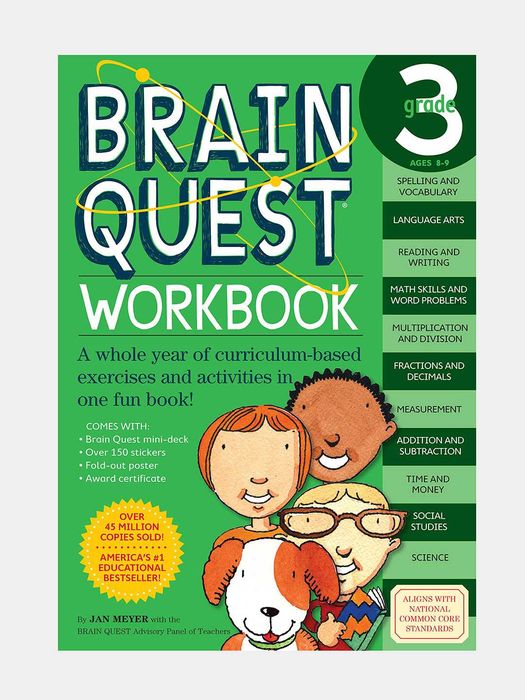 Brain Quest Workbook Grade 3 English Paperback 320 Pages A4 Workbook