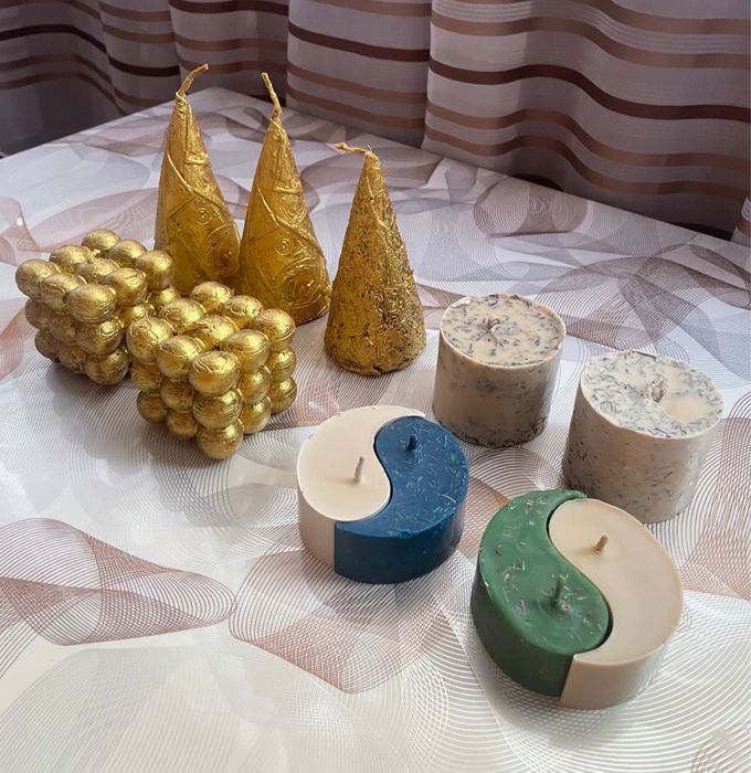 Свечи из воска есть разные травами и рука Фатьмы
