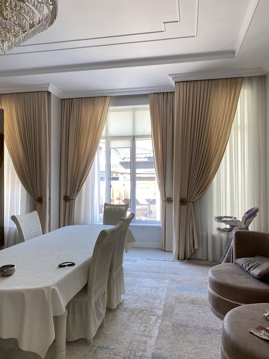 Химчистка штор тюлей