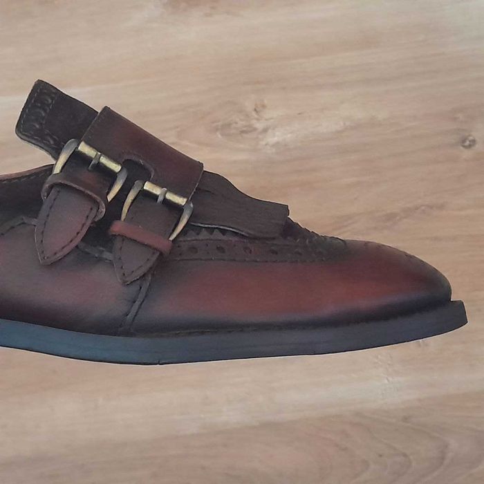 Giovane Gentile Monk Shoes / 41р / Туфли Оксфорды Броги  Монки