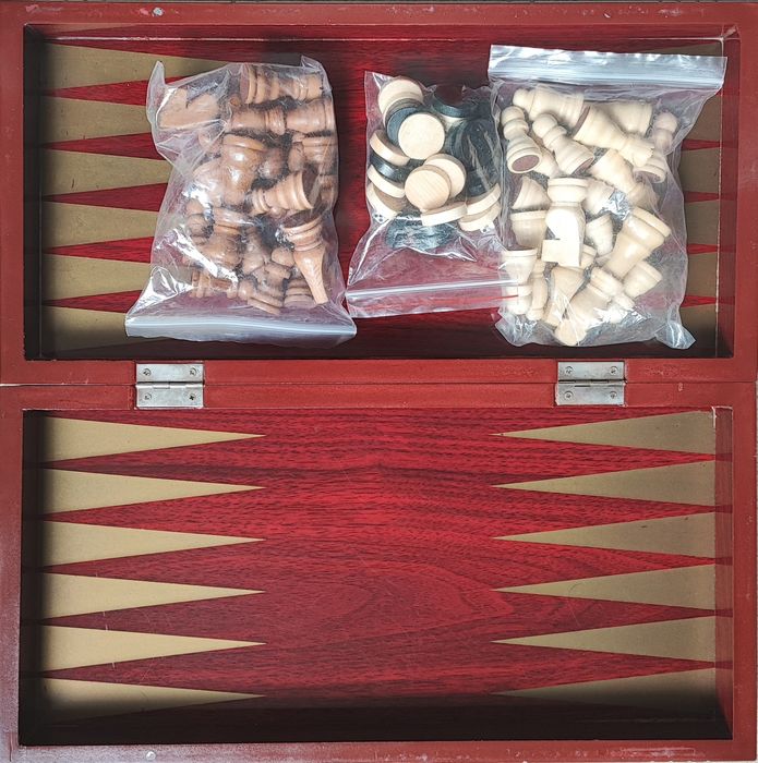 3 в 1 табла, шах и дама