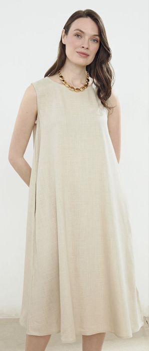 Рокля от ленена смес ХХХЛ