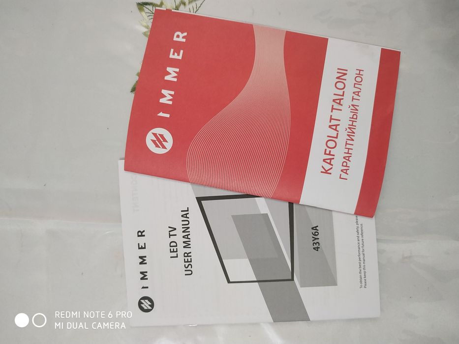 Srochno Televizor sotiladi IMMER smart android tv bezramka 43 Diyumli