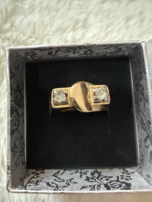 Inel din Aur 18 k cu DiamanteNaturaleMaricuCertificat de Autenticitate