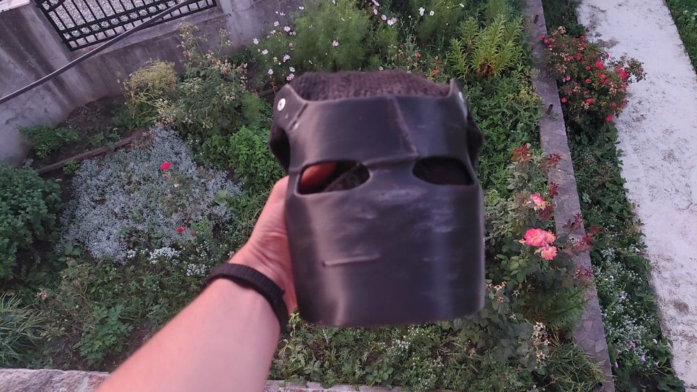 Prop, masca joc rust printata 3d si pictata manual