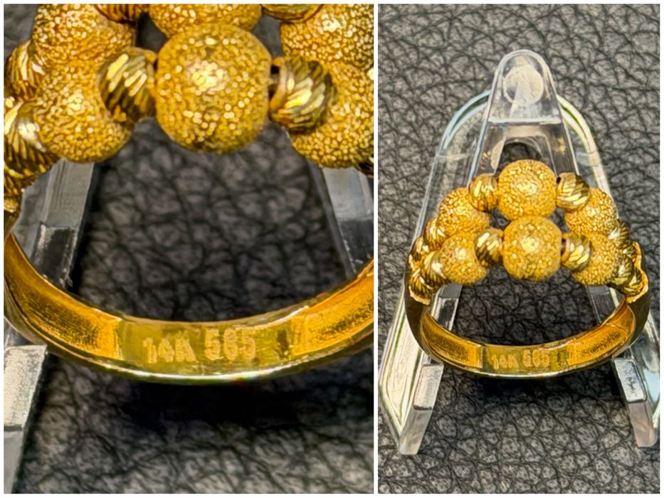 Златен пръстен 14 K 585 Gold zlaten prasten zlatni