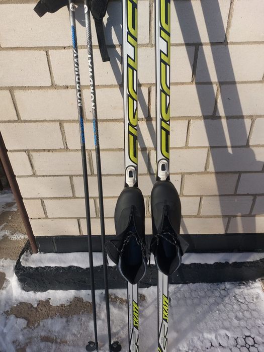 Лыжи fischer с ботинками