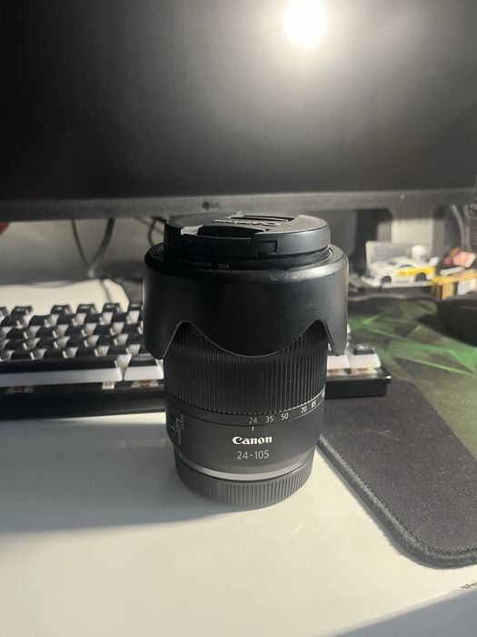 Обектив Canon RF 24-105mm f/4-7.1 IS STM (+ Поляризационен филтър CPL 67mm и Сенник)