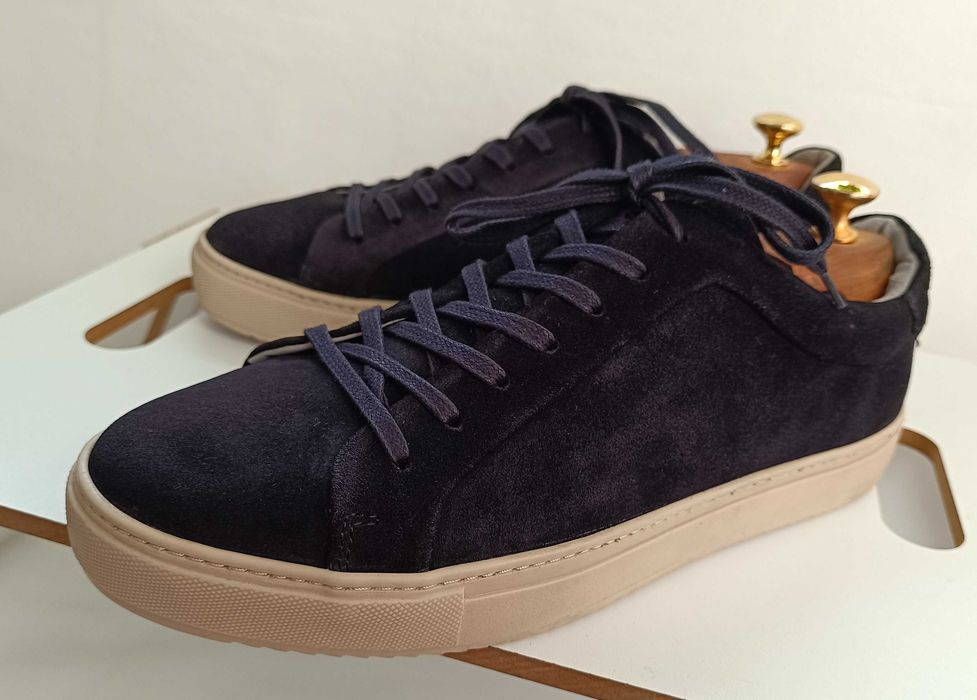 Pantofi sport casual 42 premium Strellson NOI piele naturala moale