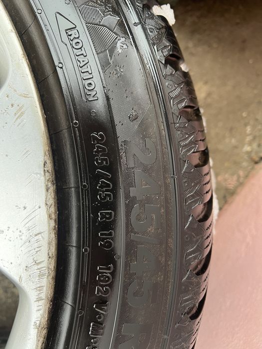 Jante+anvelope iarna(dot 2022)245/45/R19–BMW x5 (5x120)