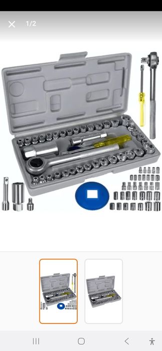 Trusa C set chei Tubulare 40 Piese -  cu Clichet