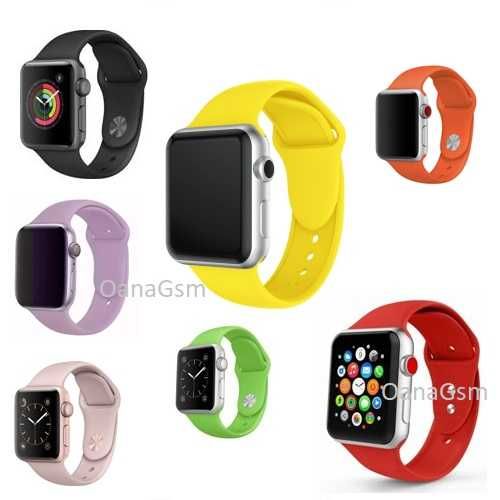 Curea pentru Apple Watch 38, 40, 41, 42, 44, 46, 49 mm, Silicon Premium