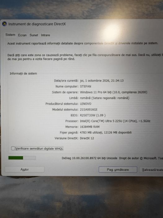 Vand  Lenovo ThinkPad L16 Gen 2 Ultra 5 Ca  Nou