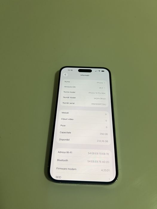 Iphone 14 pro max 256 gb
