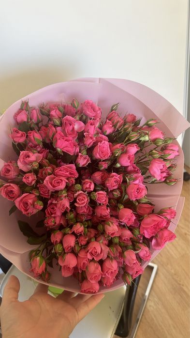 Кустовые розы свежие (букет)