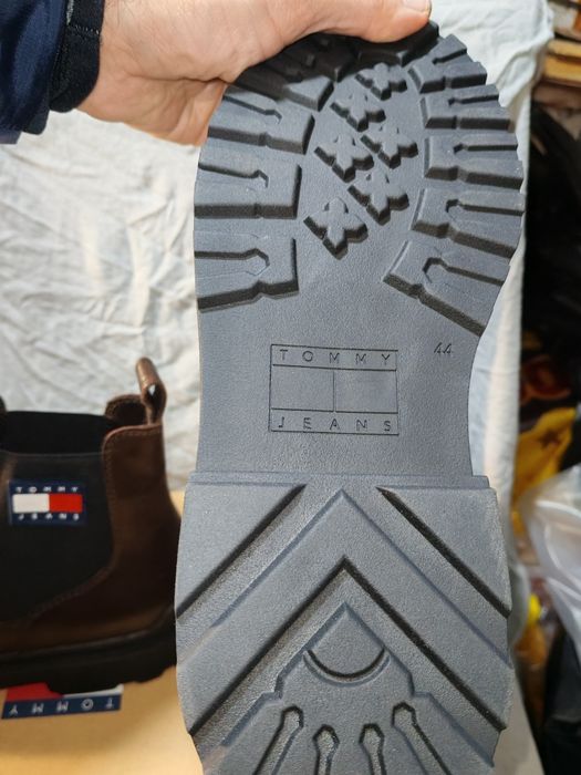 Удобни мъжки боти от естествена кожа TOMMY JEANS №44