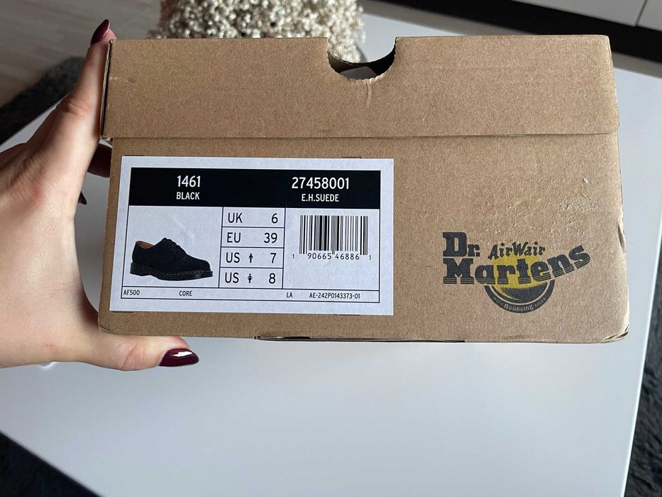Dr. Martens 1461 Oxford ежедневни велурени обувки​,​ 39 EU