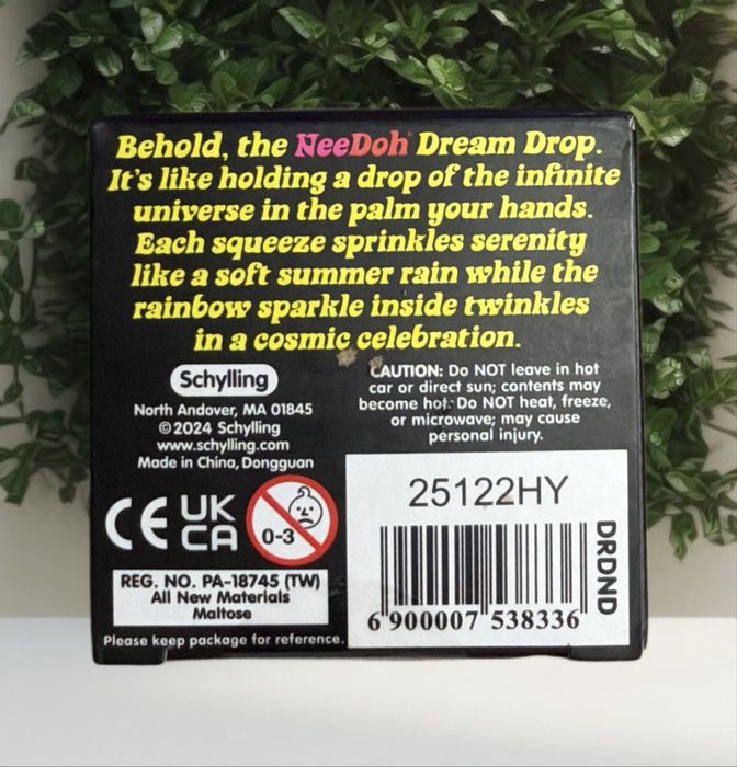 NeeDoh Sparkly Dream Drop - Sensory Squeeze Stress Relief Toy PINK