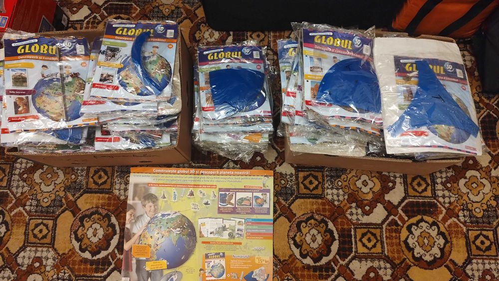 Colecție Completă SIGILATĂ: Globul Pământesc 3D Hachette (100 numere)