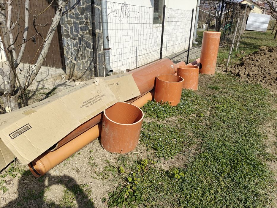 Teava PVC de 160, 6 si 4 m.