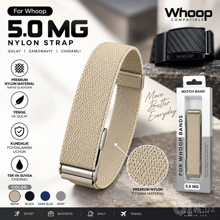 WHOOP 5.0 remeshok — YANGI