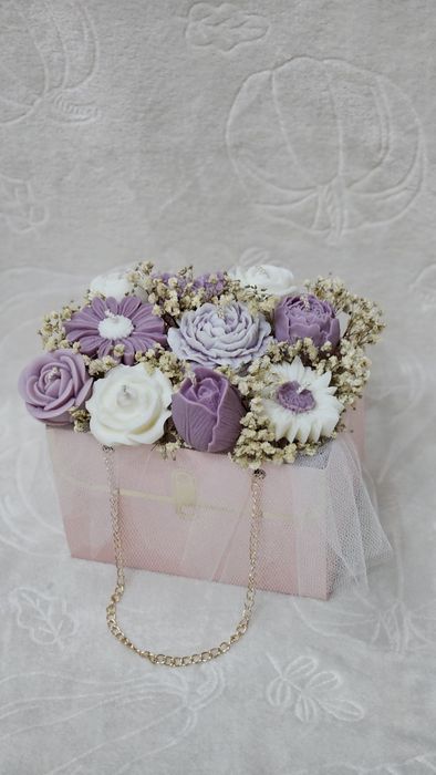 Букет от свещи за подарък