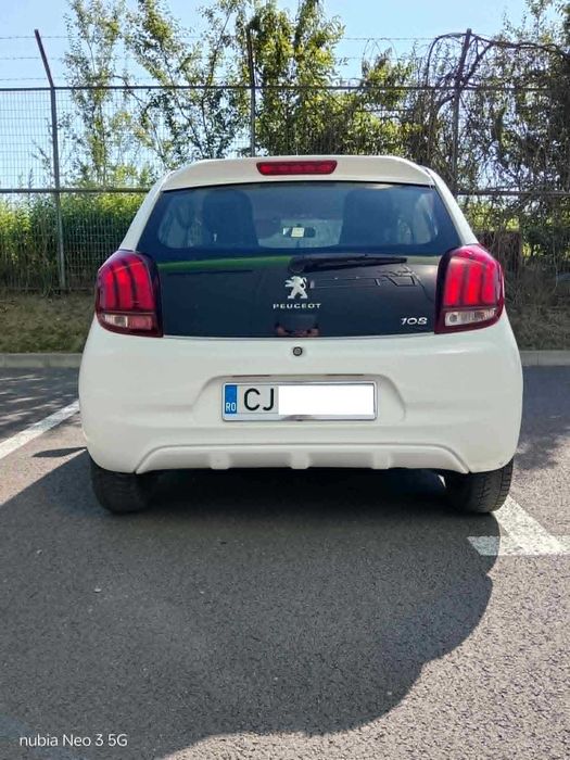 Peugeot 108, EURO 6, 2015, distributie lant, 97,500 KM, 1.0 benzina