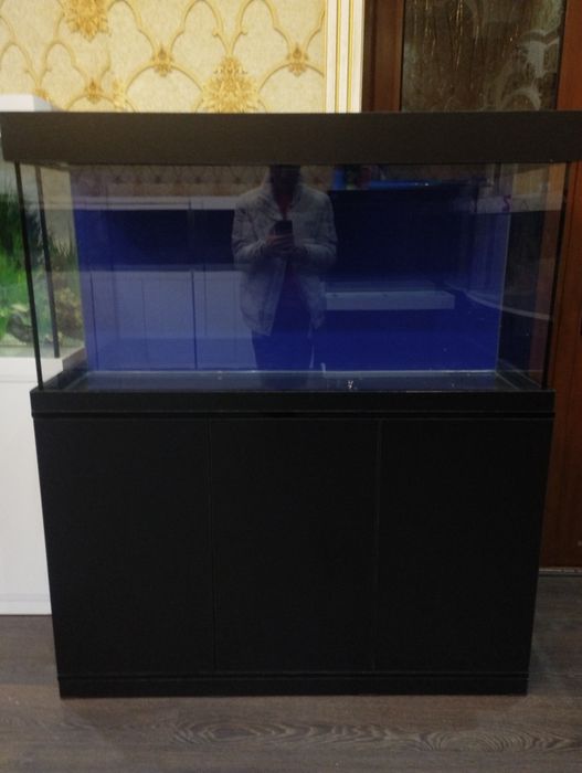 120x60x35sm 250litrli akvarium qora ranglarda zakaznoy yasab beriladi.