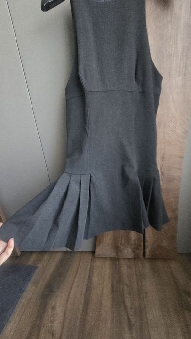 Рокля Зара сива плисе