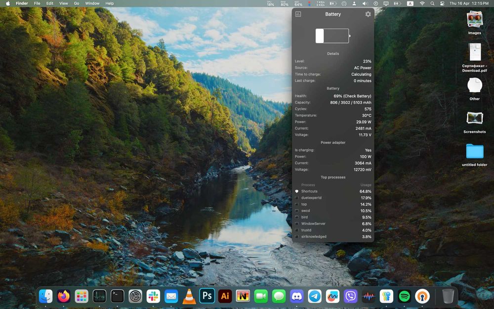 Macbook Pro 13" A2159 (i5 / 8G RAM / 128G)