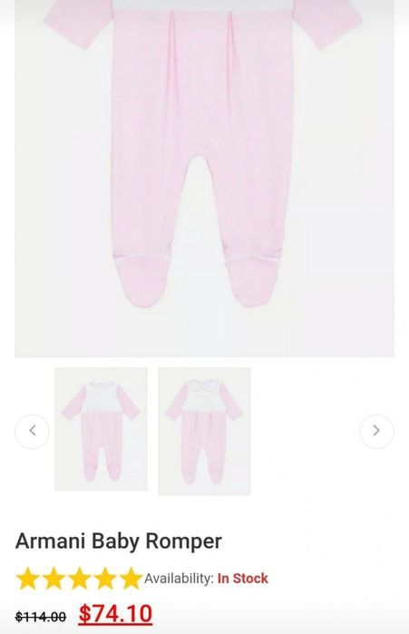 Salopeta fetita - Armani Baby