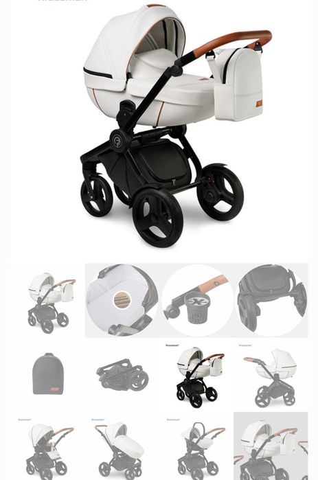 Carucior krausman 3 in 1 topaz lux alb