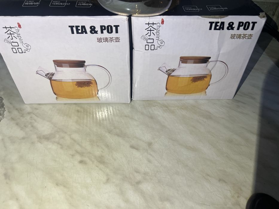 Продам стеклянный чайник