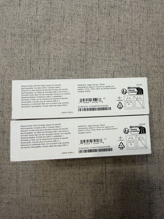 Apple Magic Mouse 2026, noi, sigilate, alb si negru