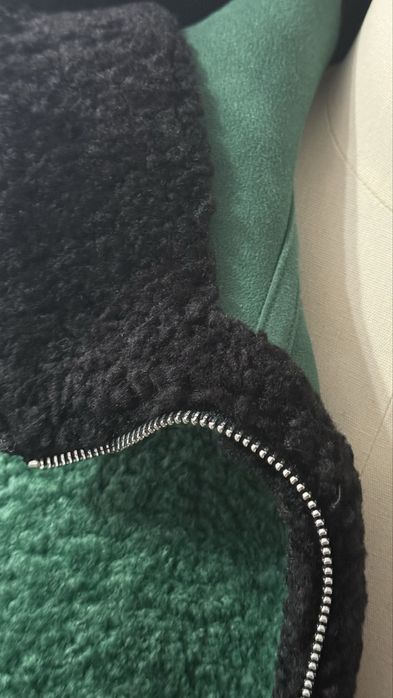 Дублёнка зелёная